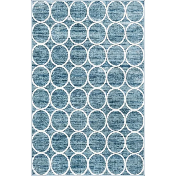 Unique Loom Matrix Trellis Dots Dark Gray 9 ft. 10 in. x 14 ft. Area Rug