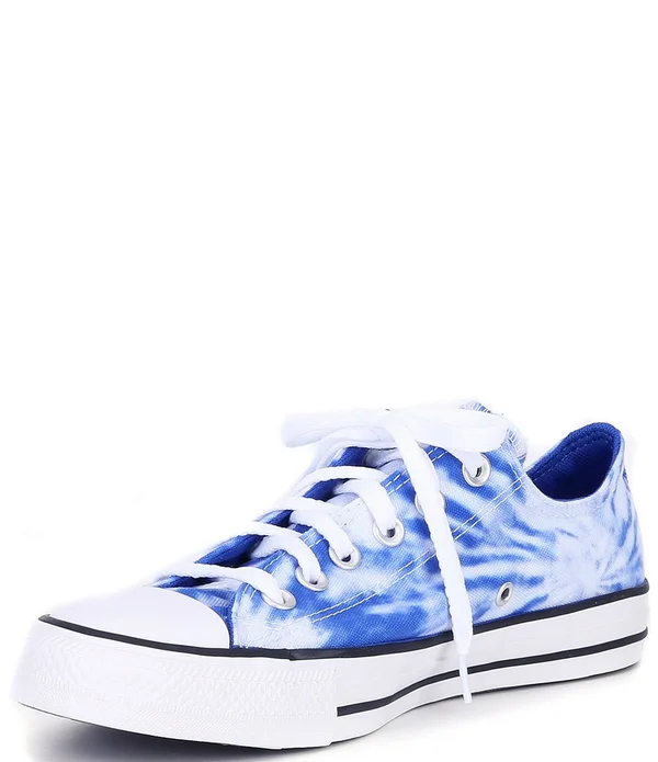 Converse Blue Tie-Dyed Chuck Taylor All Star Low Shoes - Blue