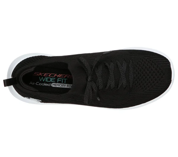 Women's Skechers Ultra Flex 2.0 Flash Illusion Sneaker - Size: 5.5, Black