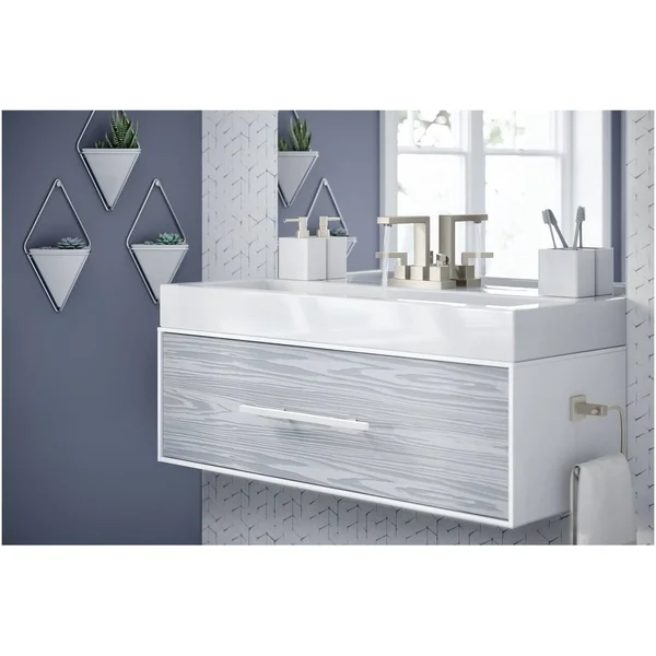 Symmons SLC-3612-STN-1.0 Duro Centerset Bathroom Faucet with Drain Assembly Finish: Satin Nickel