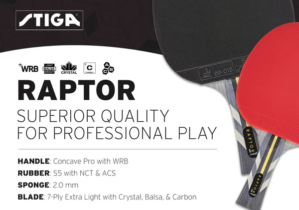 Stiga Raptor Table Tennis Racket