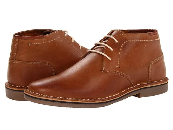 Steve Madden Men's Hestonn Leather Chukka Boots - Tan - Size 8