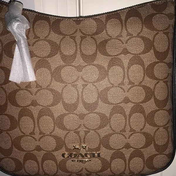 Coach Women's Ellie File Bag in Signature Canvas - Im/Khaki/Black