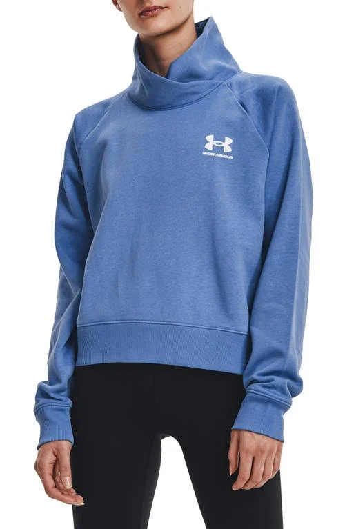 Under Armour Women's Rival Fleece Wrap Neck - Blue, XL