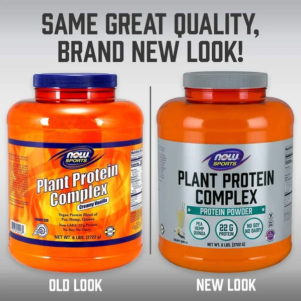 Now Foods - Sports, Plant Protein Complex, Creamy Vanilla - 96 oz