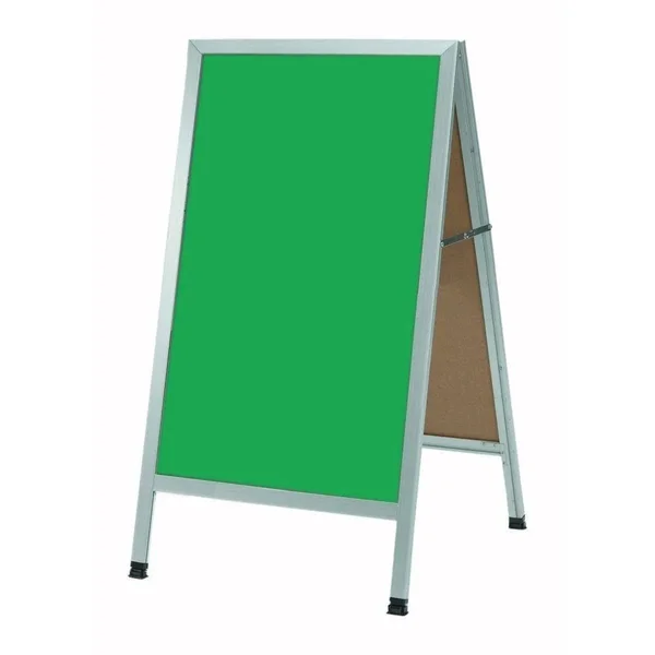 Aarco AA-1G A-Frame Composite Sidewalk Chalkboard Aluminum 42x22H x 24x22W