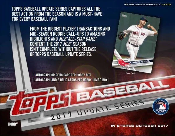 2017 Topps Update Series Baseball Hobby Jumbo Pack