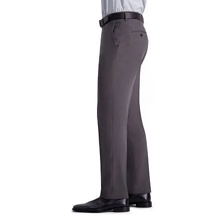 Haggar Men's Premium Comfort Straight Fit Flat Front Dress Pant