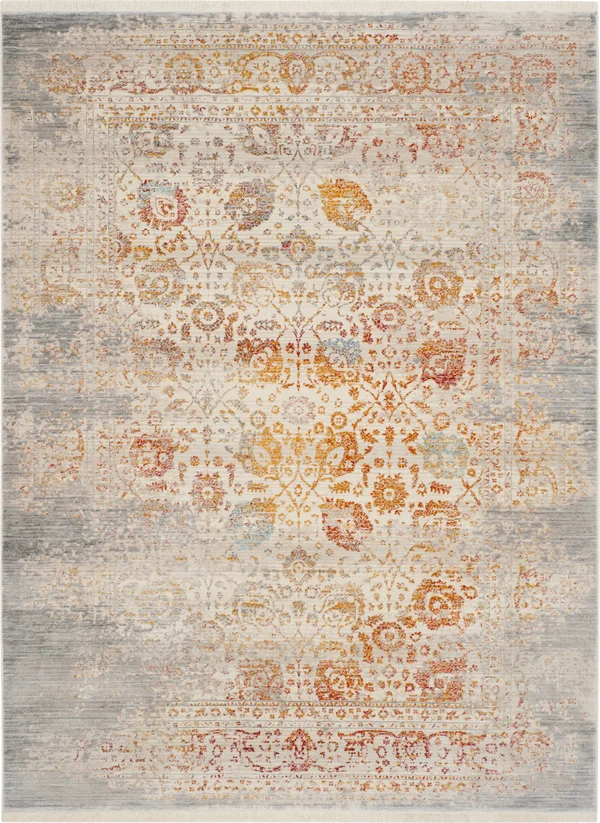 Safavieh VTP411C Vintage Persian Grey - Multi Area Rug - 6& x 9&