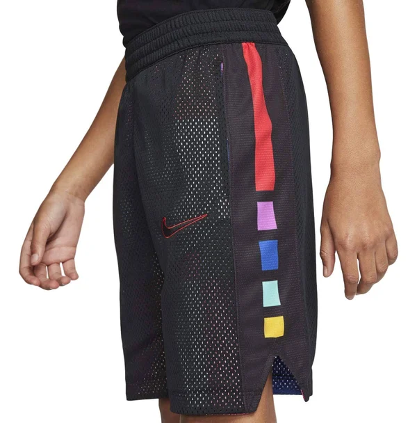 Nike Boys& Elite Reversible Basketball Shorts, XL, Black