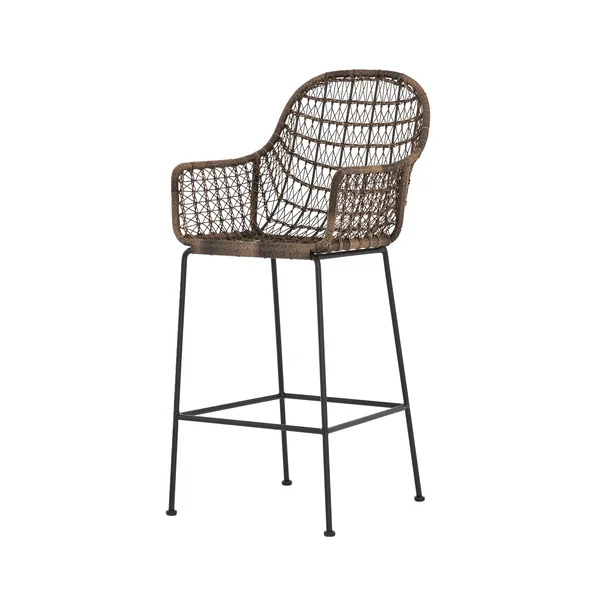 Four Hands Bandera Outdoor Woven Bar Stool
