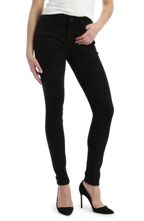 Mavi Alissa High-Rise Super Skinny Ankle in Black Brushed Supersoft Jeans