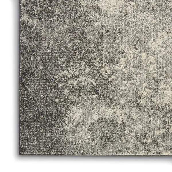 Nourison Passion PSN10 Area Rug - Charcoal/Ivory, 5&3x22 Round