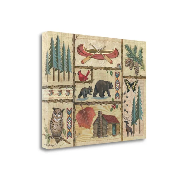 Tangletown Fine Art Joys of Camping by Anita Phillips - Giclee Print on Gallery Wrap Canvas, 17x22 x 23