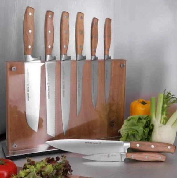 Schmidt Brothers Forge Series 10-Piece Knife Block Set - Beige