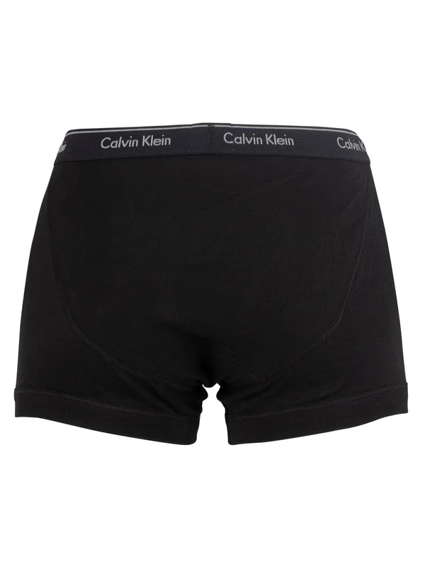 Calvin Klein 3 Pack Cotton Trunks - Black - Boxers