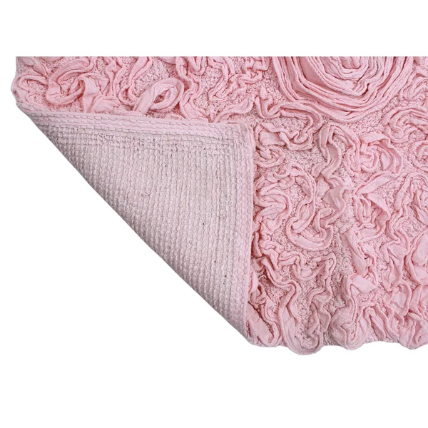 Home Weavers Bell Flower Collection - 4 Piece Set Bath Rug Lid Cover with 18 inchx18 inch/17 inchx24 inch/21 inchx34 inch/20 inc