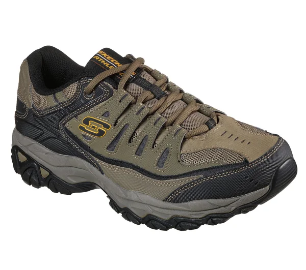 Skechers Men's After Burn - Memory Fit Sneakers - Pebble/Black, 7.5
