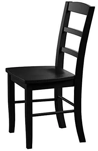 International Concepts Madrid Ladderback Chair-Color: Java - Quantity: Set of 2, Brown