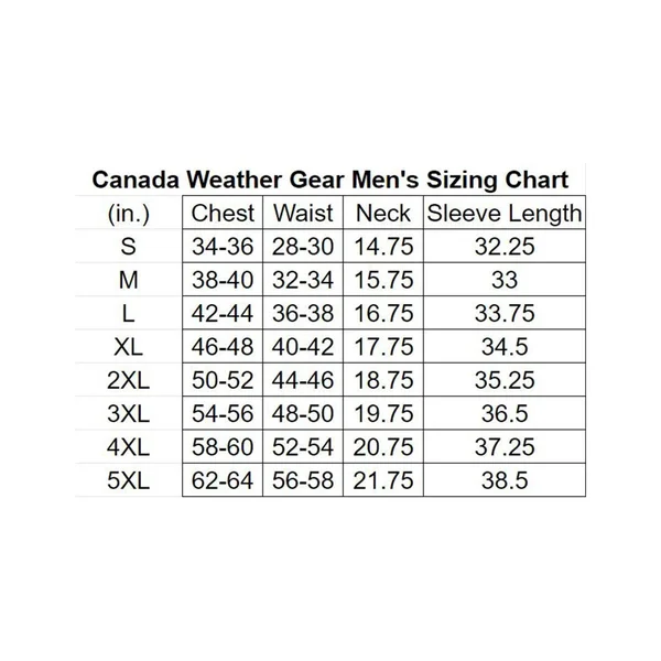 Canada Weather Gear Men's Fur Trim Hooded Parka Jacket Charcoal, XL