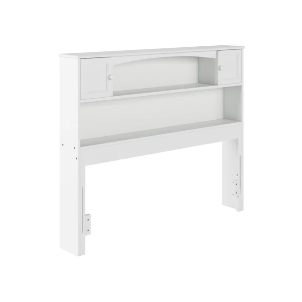 Atlantic Furniture Newport Grey Twin Bookcase Headboard