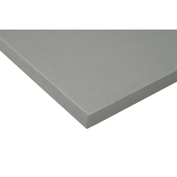 Home Decorators Collection 61 in. W x 22 in. D x 0.75 in. H Quartz Vanity Top in Earth Gray with White Basin TH0380
