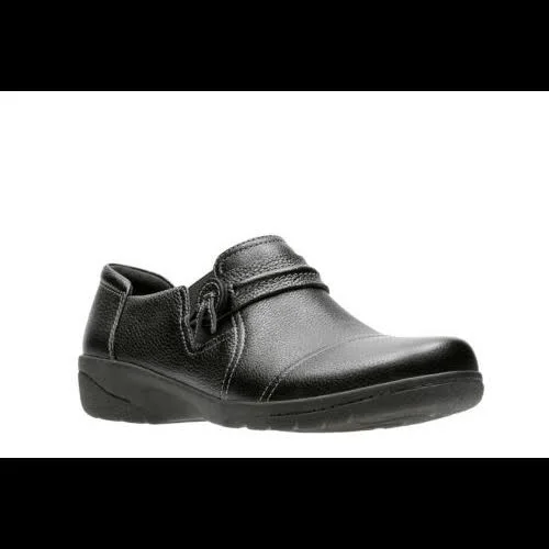 Clarks Cheyn Madi Black Tumbled (Size: 6.5, Width: W)