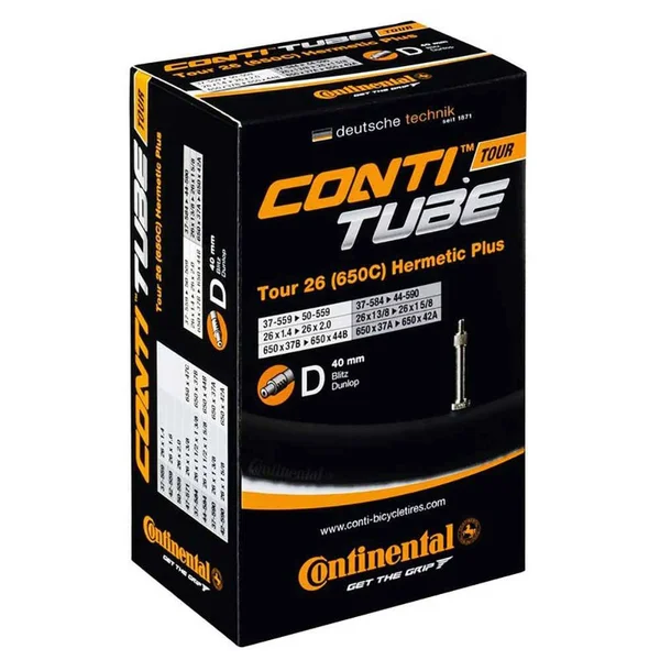 Continental Tour Hermetic Plus Dunlop 40 Mm Inner Tube 700 x 32-47C