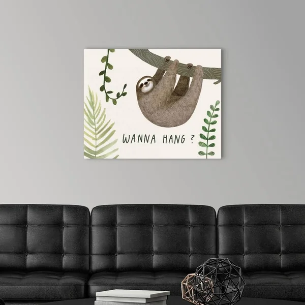 Sloth Sayings Collection A - Canvas Wall Art, 30x24, Great Big Canvas