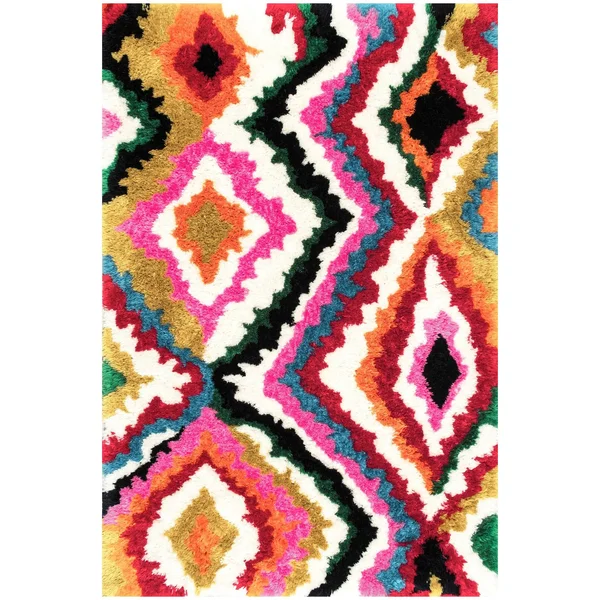 nuLOOM Carnival Abbey Shaggy Multi 4& x 6& Area Rug