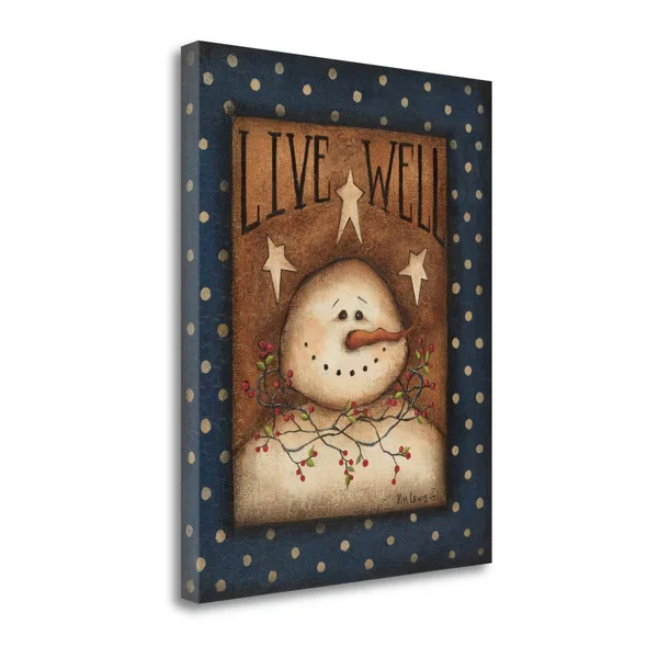 Tangletown Fine Art 'Live Well' Graphic Art Print on Canvas