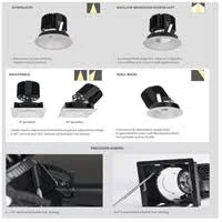 WAC Lighting R4SD1T-S927-HZ Volta LED Module Haze Shallow Regressed Trim