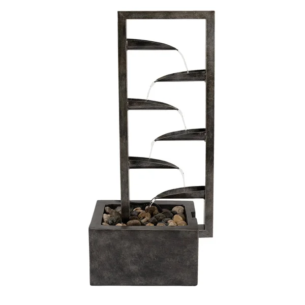 Concrete 7-Tier Indoor/Outdoor Fountain Pure Garden