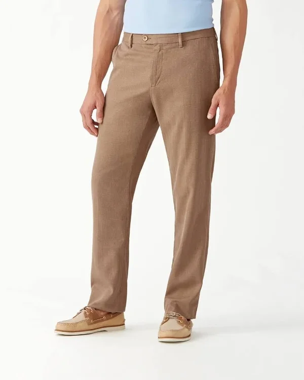 Tommy Bahama Men's Havana Herringbone Pants - British Bourbon - Size 44 x 32