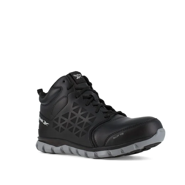 Reebok Work Men's Sublite Cushion Work RB143 - 12 Wide Black and Grey