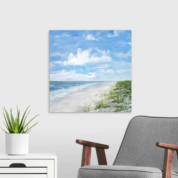 Day at The Beach Square, Canvas Wall Art, 20x20, Great Big Canvas