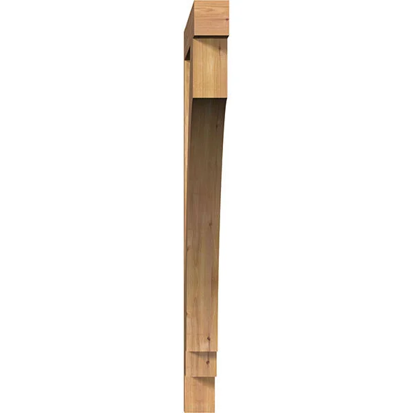 Ekena Millwork BKT04X44X44IMP05SWR 3 1/2x22W x 44x22D x 44x22H Imperial Block Smooth BRACKET, Western Red Cedar