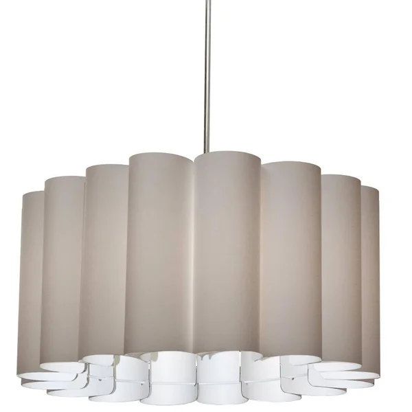 Dainolite SAN244-PC-838 4LT Sandra Pendant SGlow Latte Polished Chrome, Silver