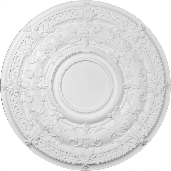 33 7/8x22OD x 1 3/8x22P Dauphine Ceiling Medallion (Fits Canopies Up to 13 1/4x22) - Hand-Painted Witch Hazel Crackle