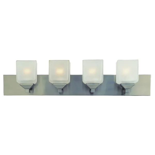 Bel Air Lighting Cb-2804-pw 4 Light Pewter Cube Bath Bar