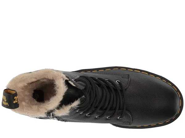 Dr. Martens Jadon Faux-Fur Lined (Black) Boots