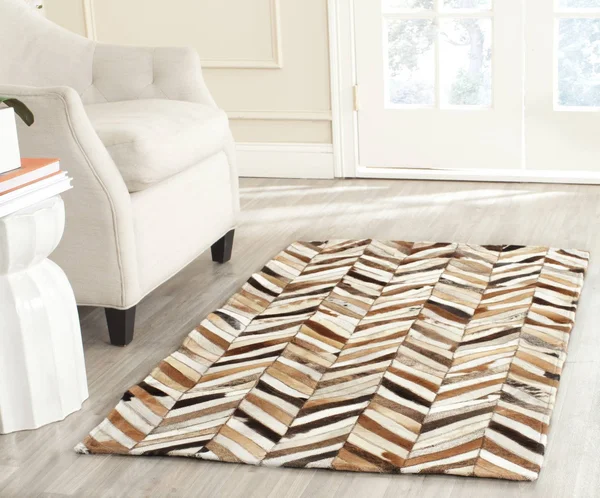 Safavieh Studio STL519A Grey Leather - Multi 8& x 10& Area Rug