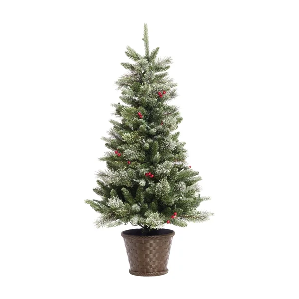 Noma 4-Foot Jackson Potted Christmas Tree - 80 Warm White LED Bulbs, 287 Pine Tips