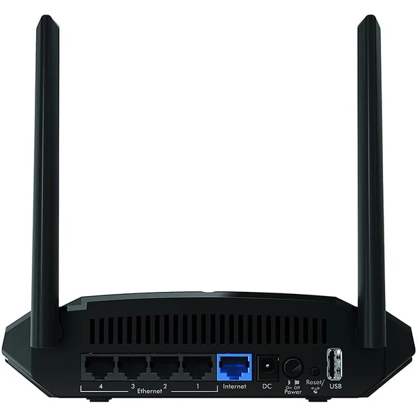 Netgear R6120 Dual-Band (2.4 GHz, 5 GHz) Fast Ethernet Black Wireless Router