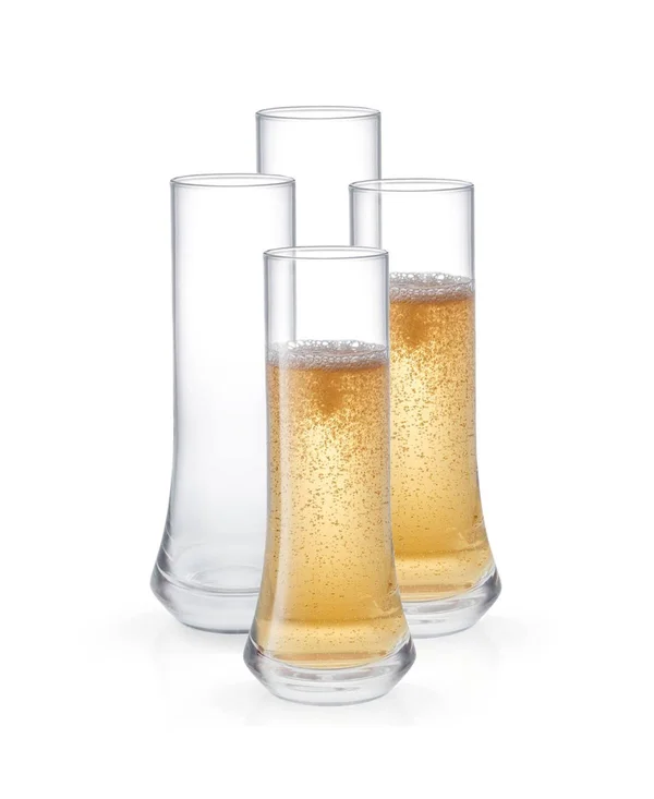 JoyJolt Cosmos Set of 4 (7 oz) Stemless Champagne Glasses