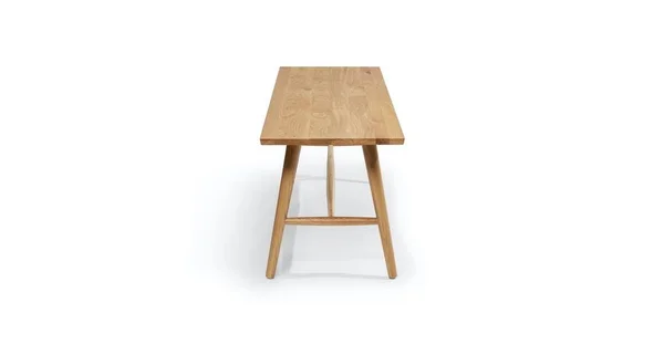 55x22 Oak Bench - Solid Wood, Article Sede Modern Furniture