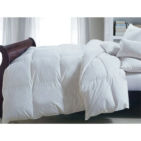 Blue Ridge Home Fashions All Season 233 TC Cotton Solid Color Down Alternative Comforter White King
