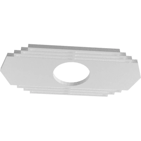 Ekena Millwork CMPP28X14CSAPG 28x22W x 14x22H x 7 3/8x22ID x 3/4x22P Chrysler Architectural Grade PVC Pierced Ceiling Medallion