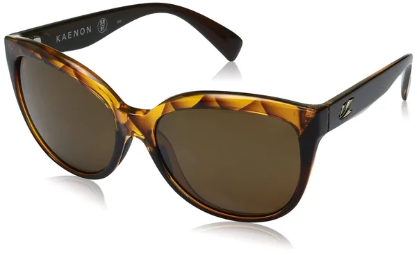 Kaenon Lina Polarized Sunglasses, Amber Crystal/Brown, One Size