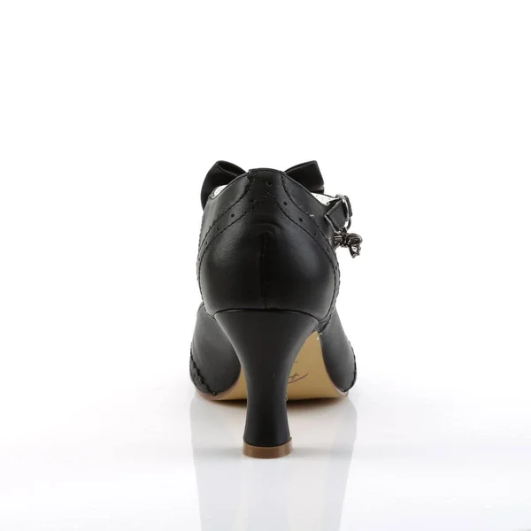 FLAPPER-11 - 3x22 Kitten Heel Shoes Mint Faux Leather, Size 7